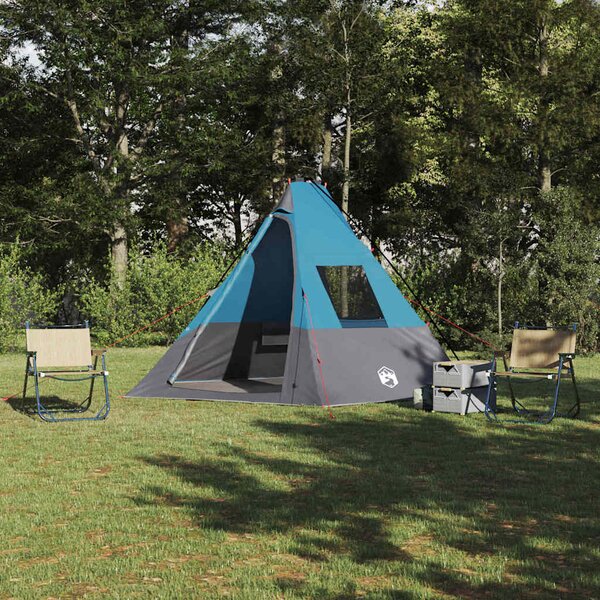 Namiot Tipi z dachem Niebieski 383 x 338 x 217 cm tafta