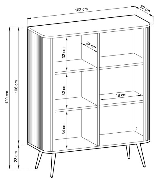 Komoda ZENZERO 103 cm do Salonu Sypialni Kaszmir