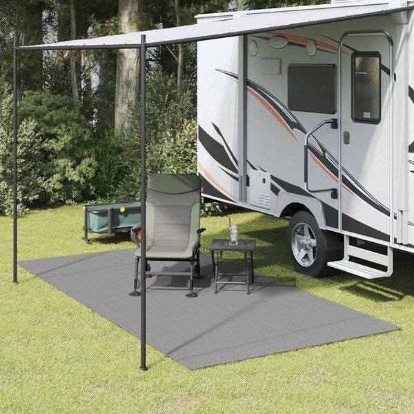 Dywan pod namiot Antracyt 400 × 350 cm Poliester