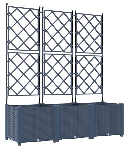 Doniczka ogrodowa 3 pcs Szary 120 x 40 x 143 cm