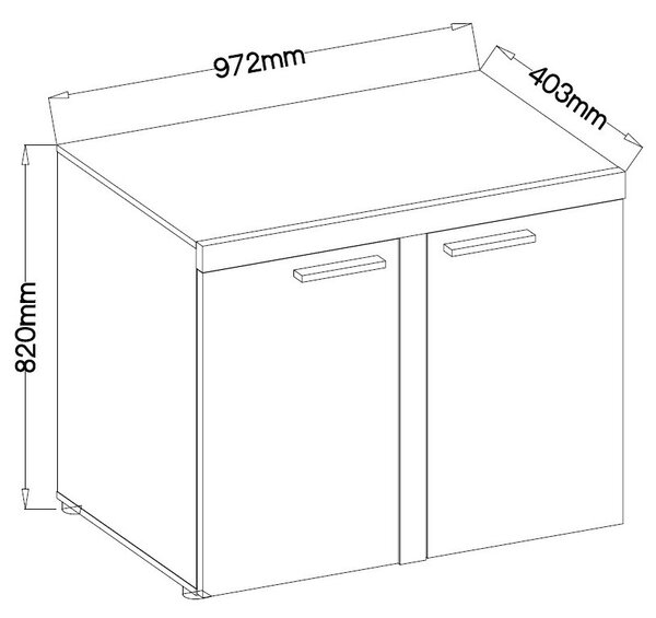 Komoda RITMO 97 cm do Salonu Sypialni Biały