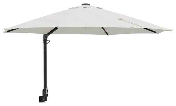 Parasolka ogrodowa piaskowy 248 x 248 x 148 cm Poliester i Stal