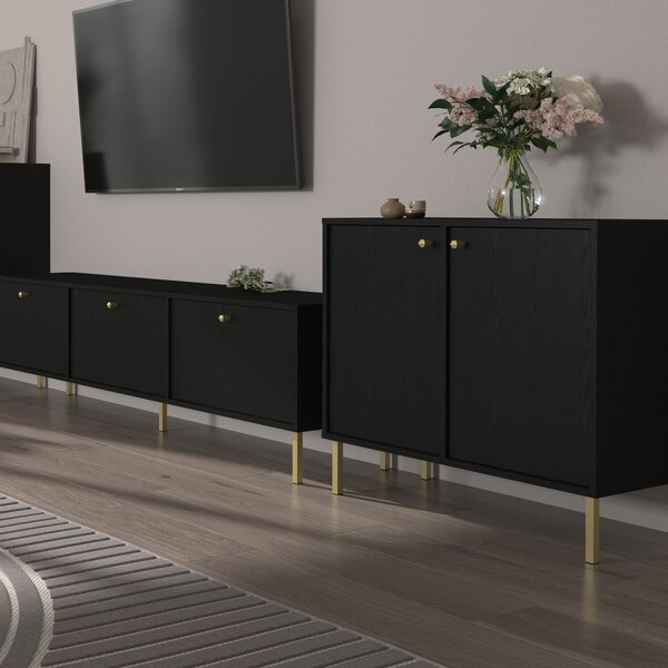Komoda TORINO 84 cm do Salonu Sypialni Grafit