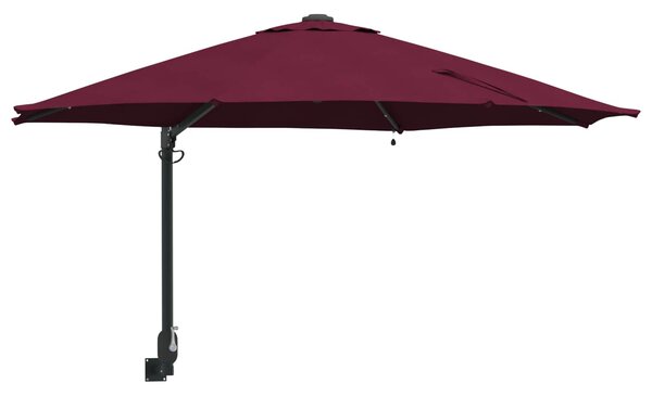 Parasolka ogrodowa Bordeaux Czerwony 248 x 248 x 148 cm
