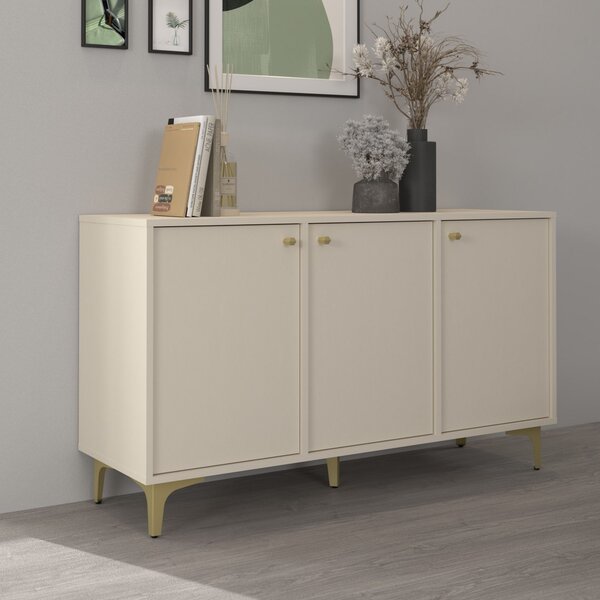 Komoda TORINO 125 cm do Salonu Sypialni Odcienie beżu