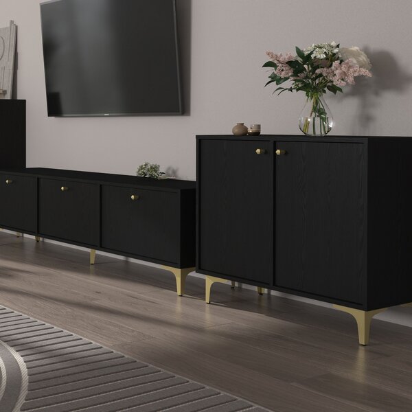 Komoda TORINO 84 cm do Salonu Sypialni Grafit