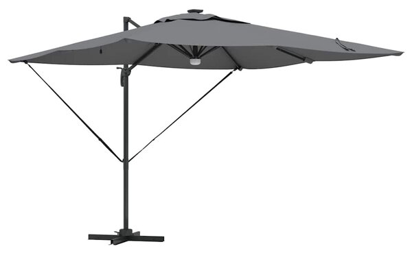 Parasol Roma Antracyt 286 x 284 x 270 cm Aluminium i Poliester