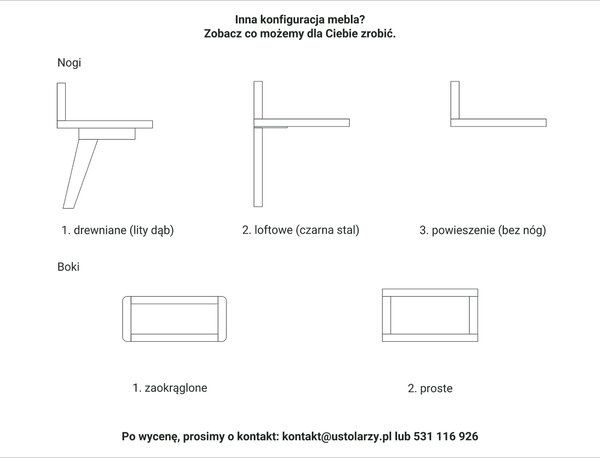 Szafka / Komoda RTV dębowa 150 cm wysoka