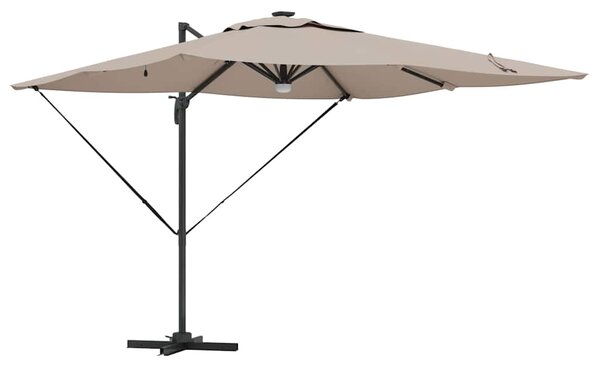 Parasol Roma Ze LED Lights Ciemnoszary 286 x 284 x 270 cm
