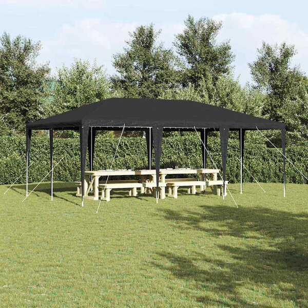 Namiot Imprezowy Antracyt 600 x 400 x 266 cm Polietylen i Stal