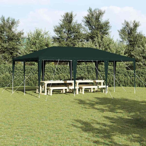 Namiot Imprezowy Zielony 600 x 400 x 266 cm Polietylen i Stal