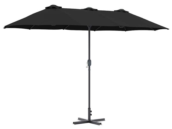 Parasolka ogrodowa Czarny 370 x 197 x 239 cm