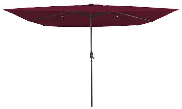 Parasolka ogrodowa Bordeaux Czerwony 295 x 295 x 245 cm