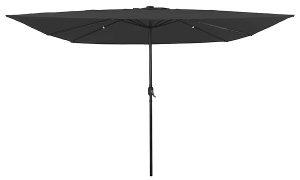 Parasolka ogrodowa Antracyt 295 x 295 x 245 cm Poliester i Stal