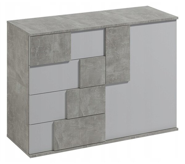 Komoda ESTRADA 121 cm do Salonu Sypialni Beton