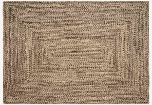 Dywany pokojowe Naturalny i czarny 160 x 230 cm Juta