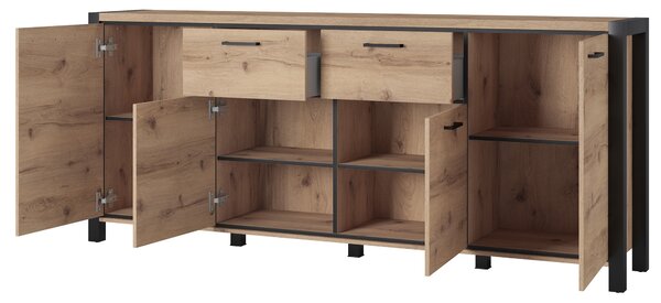 Komoda ATTIVO 213 cm do Salonu Sypialni Dąb
