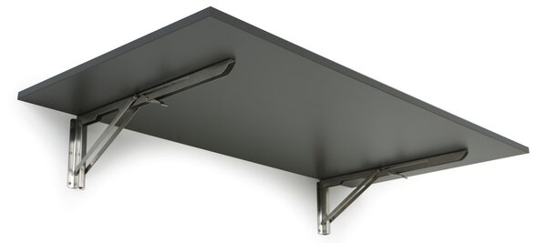 Stół składany na ścianie, 120x60 cm, nośność 30 kg, grafit