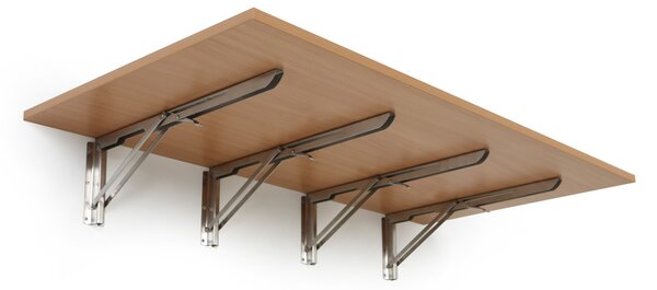 Stół składany na ścianie, 120x60 cm, nośność 60 kg, buk