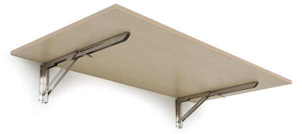 Stół składany na ścianie, 120x60 cm, nośność 30 kg, brzoza