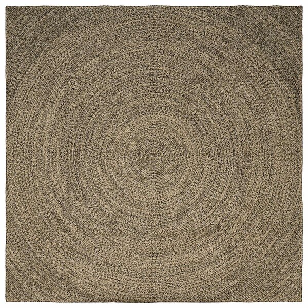 Dywany pokojowe Naturalny i czarny 200 x 200 cm Juta