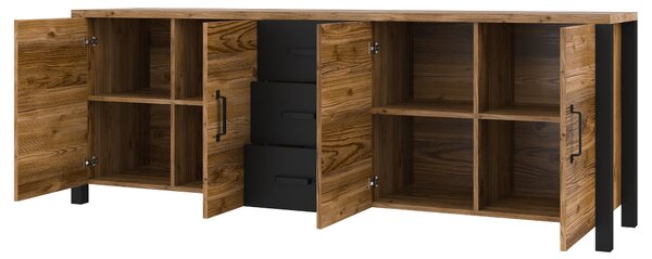 Komoda OLIVIERO 220 cm do Salonu Sypialni Odcienie brązu