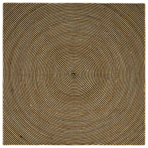 Dywany pokojowe Czarny 200 x 200 cm Juta