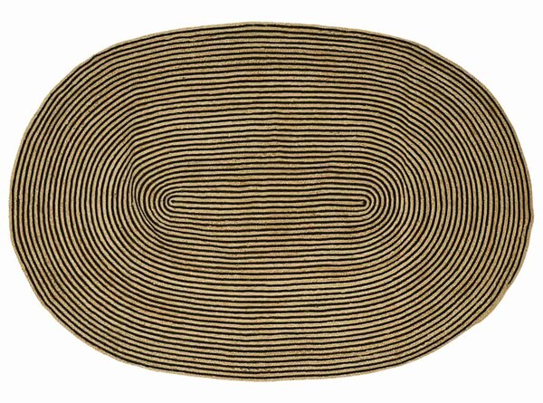 Dywany pokojowe Naturalny i czarny 152 x 245 cm Juta