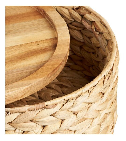 Koszyki z hiacyntu wodnego zestaw 3 szt. ø 30x15 cm Botofte – House Nordic