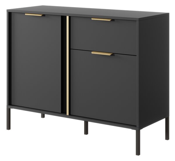 Komoda LORENZO 103 cm do Salonu Sypialni z Szufladą Antracyt