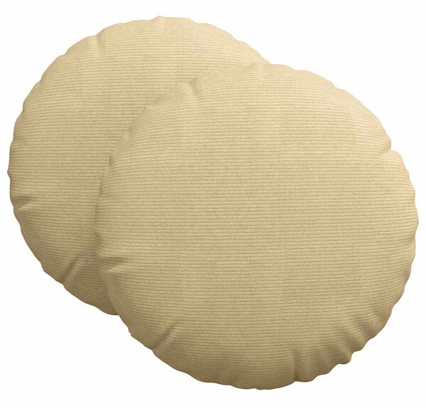 Poduszki na siedziska 2 pcs Szary zielony Ø 80 cm
