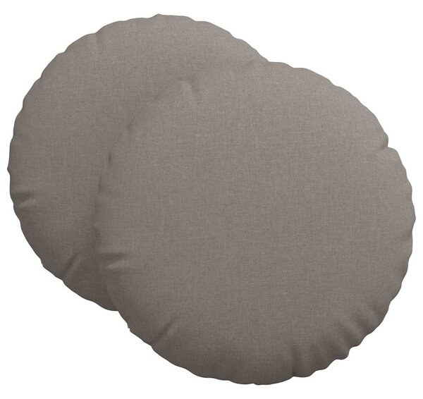 Poduszki na siedziska 2 pcs Ciemnoszary Ø80 x 29 cm tkanina