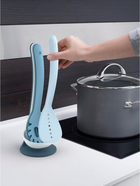 ZZestaw 5 niebieskich przyborów kuchennych ze stojakiem Joseph Joseph Nest Utensils Plus