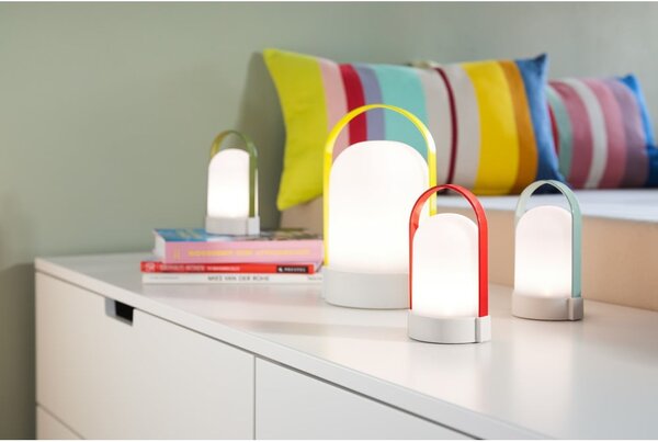 Biała lampa stołowa LED ze ściemniaczem (wysokość 15 cm) Uri – Remember