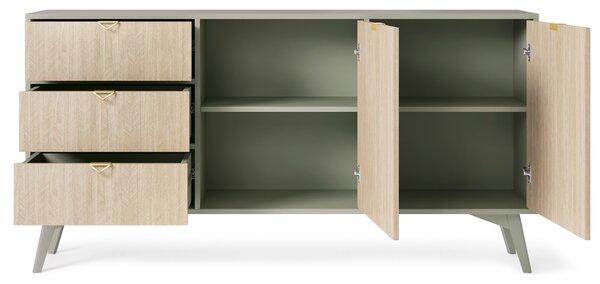 Komoda FORESTA 158 cm do Salonu Sypialni Odcienie zieleni