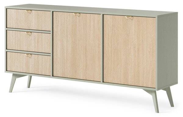 Komoda FORESTA 158 cm do Salonu Sypialni Odcienie zieleni