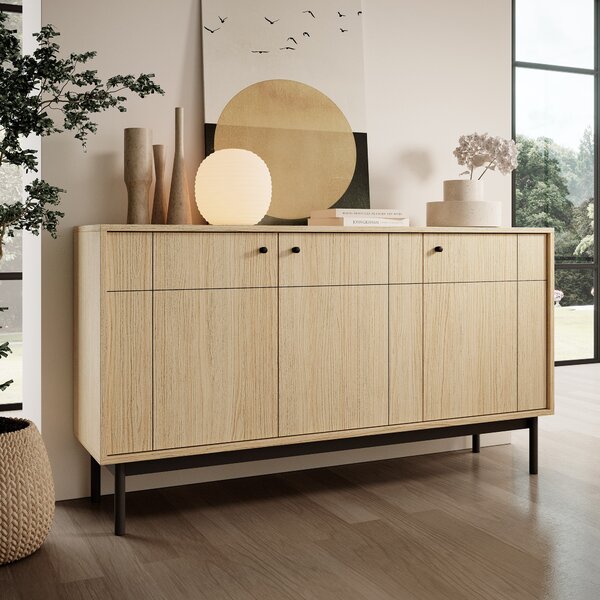 Komoda GIAPPONESE 154 cm do Salonu Sypialni Dąb