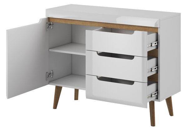Komoda NORDICO 107 cm do Salonu Sypialni Biały
