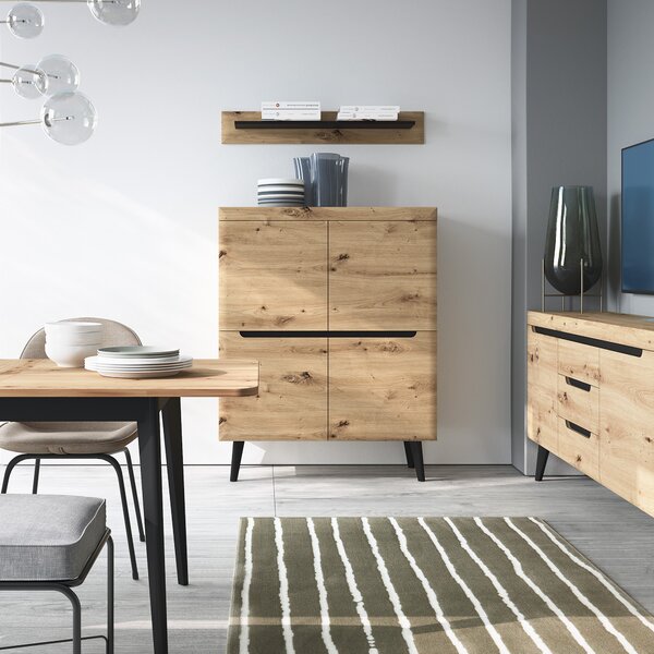 Komoda NORDICO 107 cm do Salonu Sypialni Dąb artisan