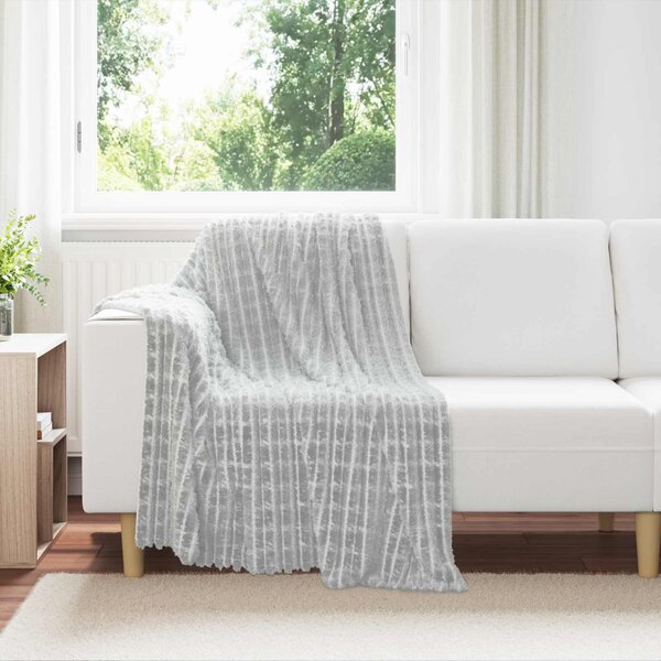 Koce narzutowe 6 pcs Szary 150 x 130 cm Polar