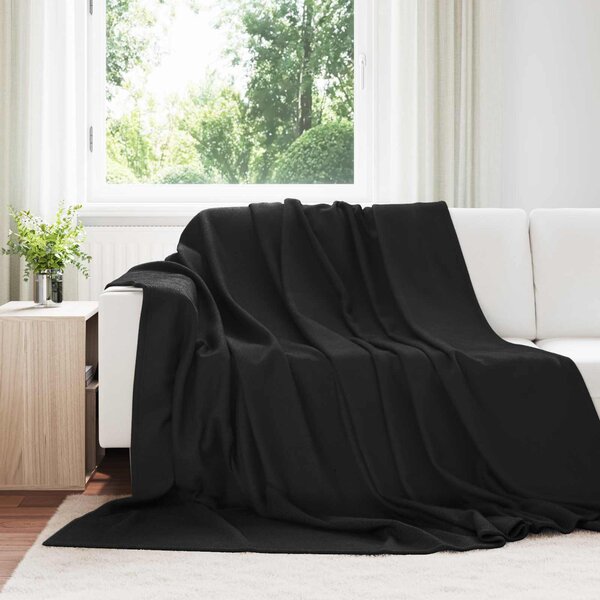Koce narzutowe 6 szt. Czarny 240 x 220 cm 4.28 Polar