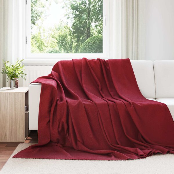 Koce narzutowe 6 szt. Bordeaux Czerwony 240 x 220 cm 4.28 Polar