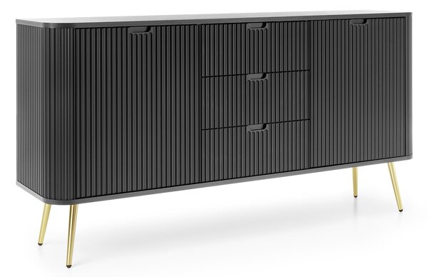 Komoda ZENZERO 168 cm do Salonu Sypialni Czarny