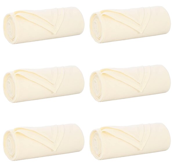 Koce narzutowe 6 pcs Kremowy 200 x 150 cm Polar