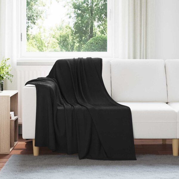 Koce narzutowe 24 szt. Czarny 170 x 130 cm 7.43 Polar