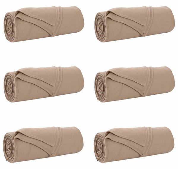 Koce narzutowe 6 szt. Camel 210 x 140 cm 2.48 Polar