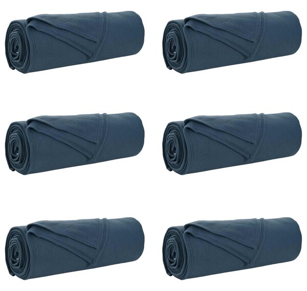 Koce narzutowe 6 szt. Granatowy 210 x 140 cm 2.44 Polar