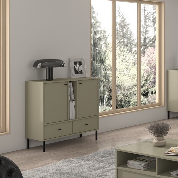 Komoda TORINO 100 cm do Salonu Sypialni Odcienie zieleni