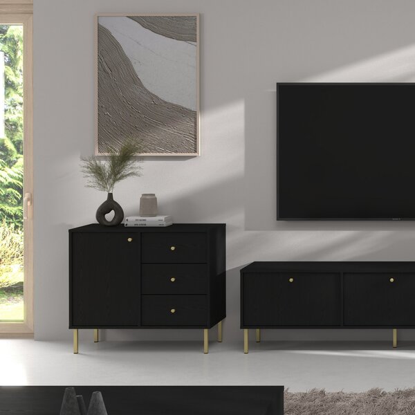 Komoda TORINO 84 cm do Salonu Sypialni Grafit