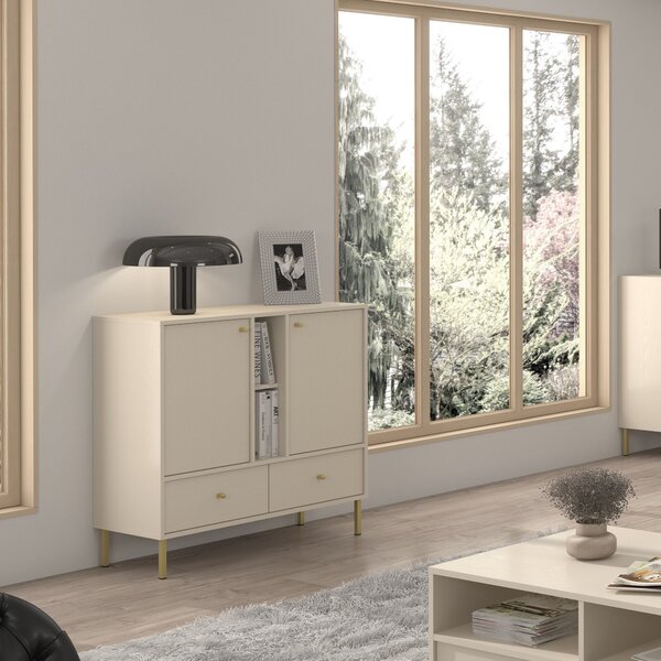 Komoda TORINO 100 cm do Salonu Sypialni Odcienie beżu